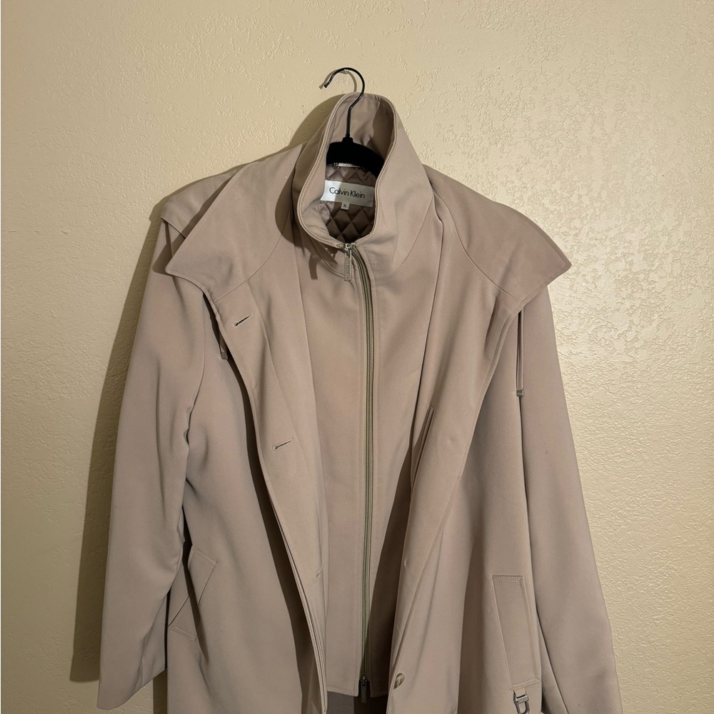 Calvin Klein Women's Beige Trench Coat